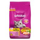 Ração Whiskas Gatos Adultos Frango 900 g