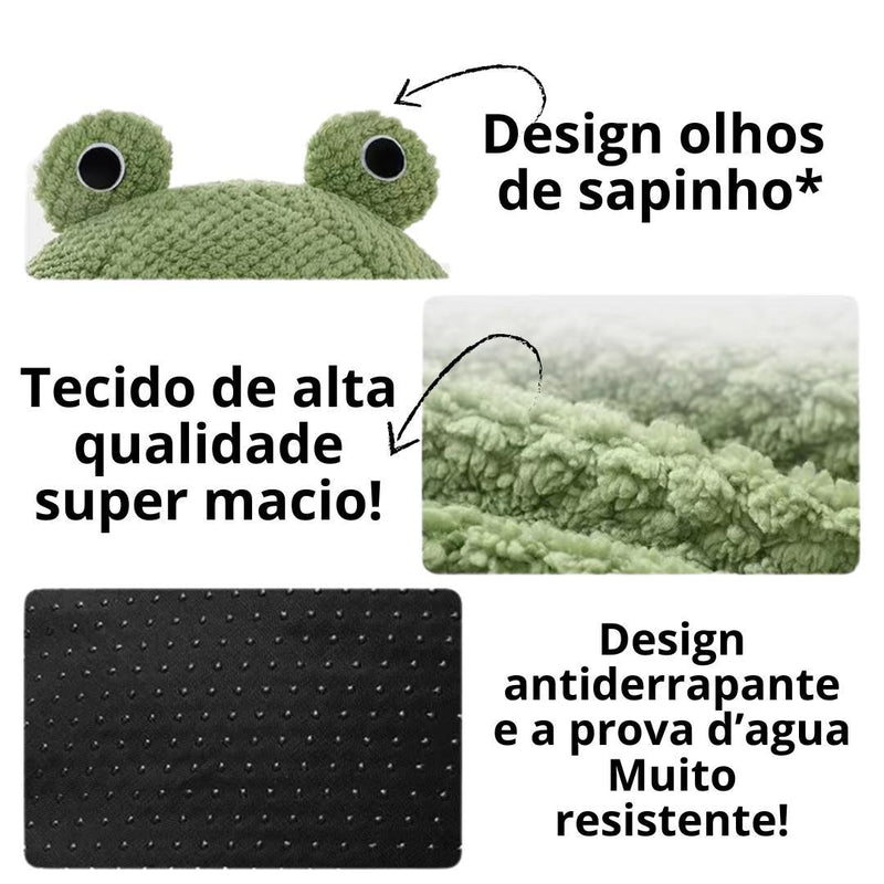 Cama Design de Sapo para Gato Macia e Confortável - Pulo Du Gato