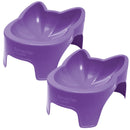 Kit 2 Comedouros Ergonômicos Pulo du Gato