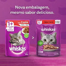 Ração Úmida Whiskas Sachê Carne ao Molho Gatos Adultos 85g
