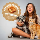 Petisco Optimum Gatos Adultos Anti Bola de Pelo Carne e Linhaça 80 g