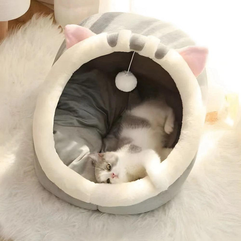 Cama Caverna de Dormir para Gato Aconchegante Moderna - Pulo Du Gato