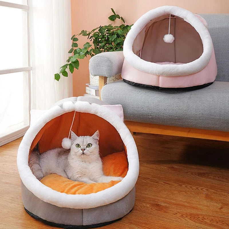 Cama Caverna de Dormir para Gato Aconchegante Moderna - Pulo Du Gato