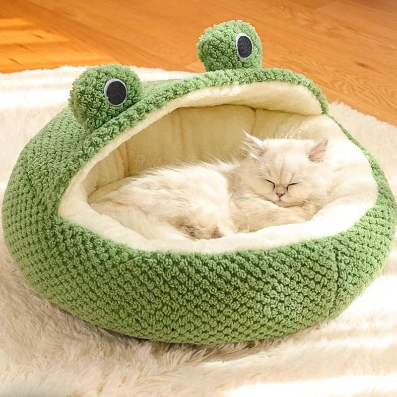 Cama Design de Sapo para Gato Macia e Confortável - Pulo Du Gato