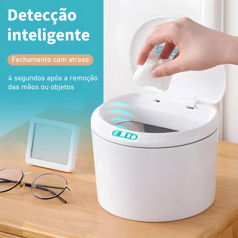 Lixeira Inteligente com Sensor de Toque Automático Pulo Du Gato