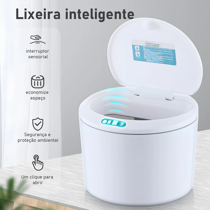 Lixeira Inteligente com Sensor de Toque Automático Pulo Du Gato