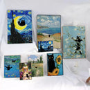 Impressão para Quadro de Gatinho Estilo Van Gogh - Pulo Du Gato