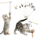 Brinquedo Vara Madeira Caça Peninha Pulo du Gato