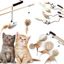 Brinquedo Vara Madeira Caça Peninha Pulo du Gato