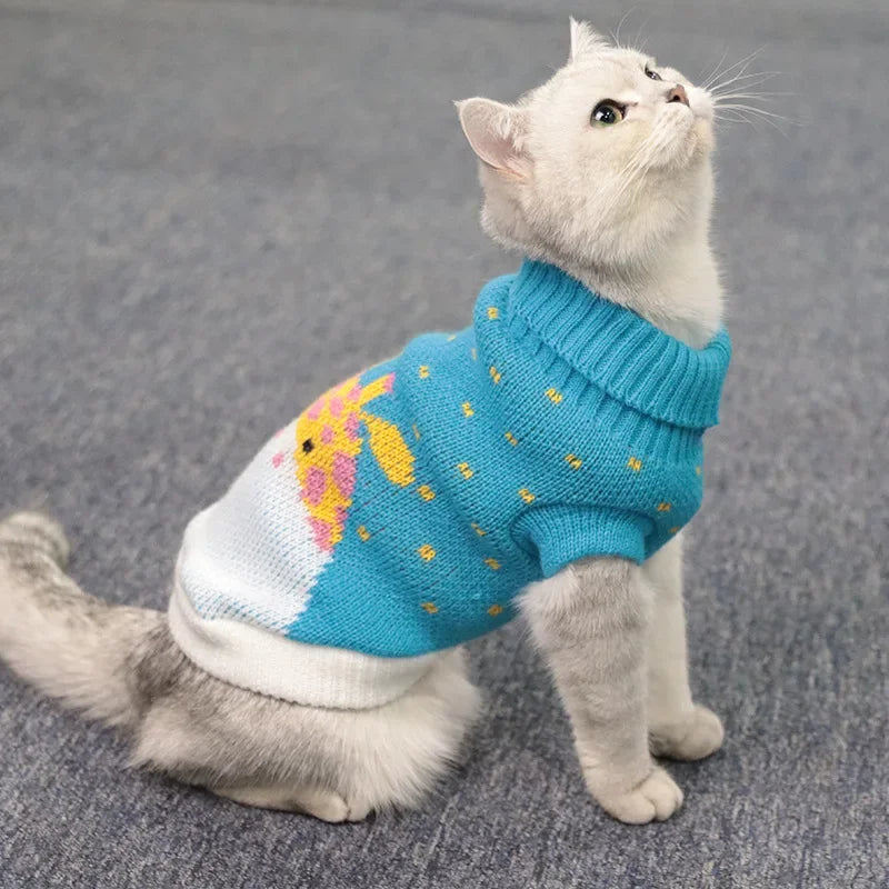 Colete de Inverno Fashion para Gatos - Pulo Du Gato