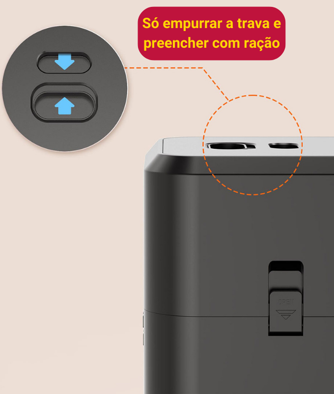 Alimentador Automático para Gatos 2L Programação de Refeições Pulo du Gato