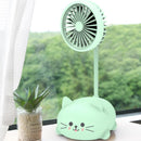 Mini Ventilador De Mesa Portatil Recarregável Pulo du Gato