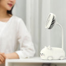 Mini Ventilador De Mesa Portatil Recarregável Pulo du Gato